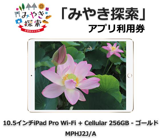 みやき探索アプリ利用券 (10.5インチiPad Pro Wi-Fi + Cellular 256GB – ゴールド MPHJ2J/A 付き)