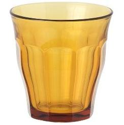 カフェの定番、デュラレックス・ピカルディーのグラス（250ｍｌ）６個 オシャレなブラウンカラー